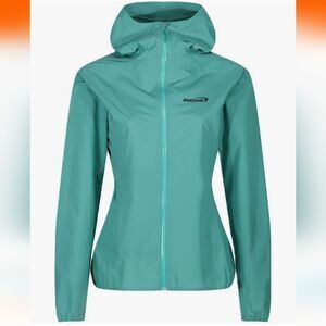 Inov-8 Stormshell V2 Aqua Teal Waterproof Running Jacket Pertex Size 6